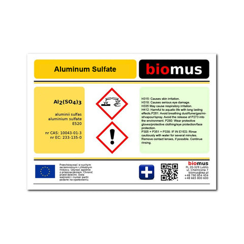 Aluminiumsulfat 25kg BIOMUS