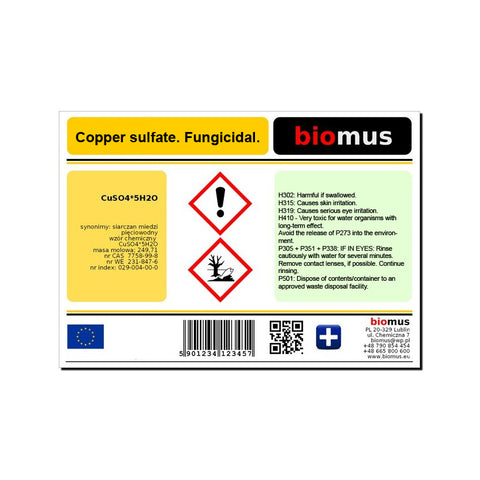 Copper sulphate pentahydrate 1 kg BIOMUS