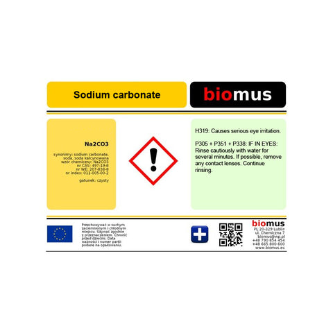 Natriumcarbonat. Soda 3kg BIOMUS