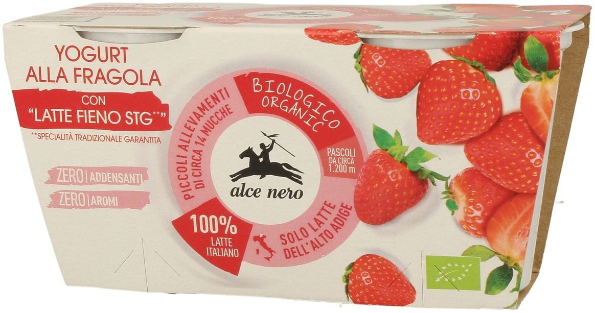 Erdbeerjoghurt BIO 2 x 125 g - ALCE NERO