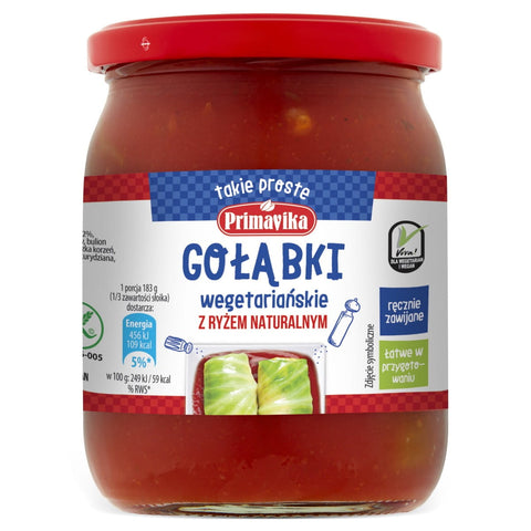 Vegetarische Kohlrouladen mit Naturreis, glutenfrei 480 g - PRIMAVIKA