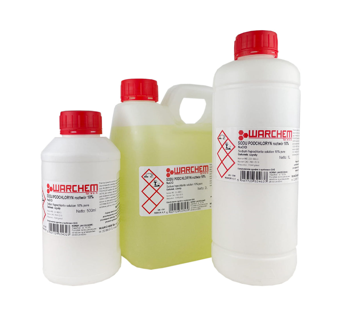 NATRIUMHYPOCHLORIT-Lösung 10 % – rein 500 ml WARCHEM