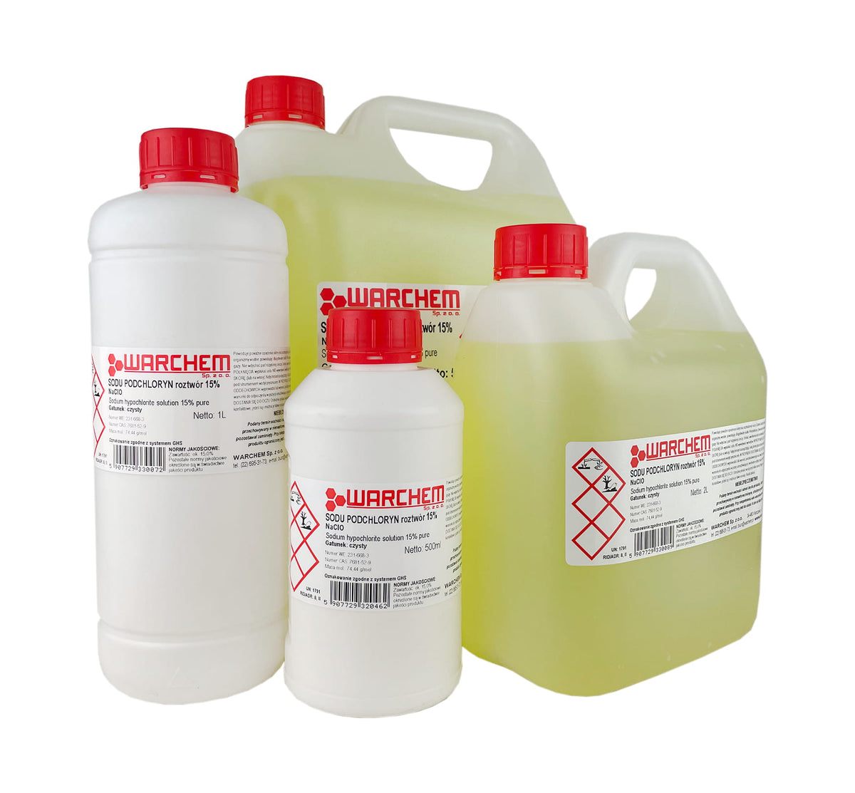 NATRIUMHYPOCHLORIT-Lösung 15 % – rein 500 ml WARCHEM