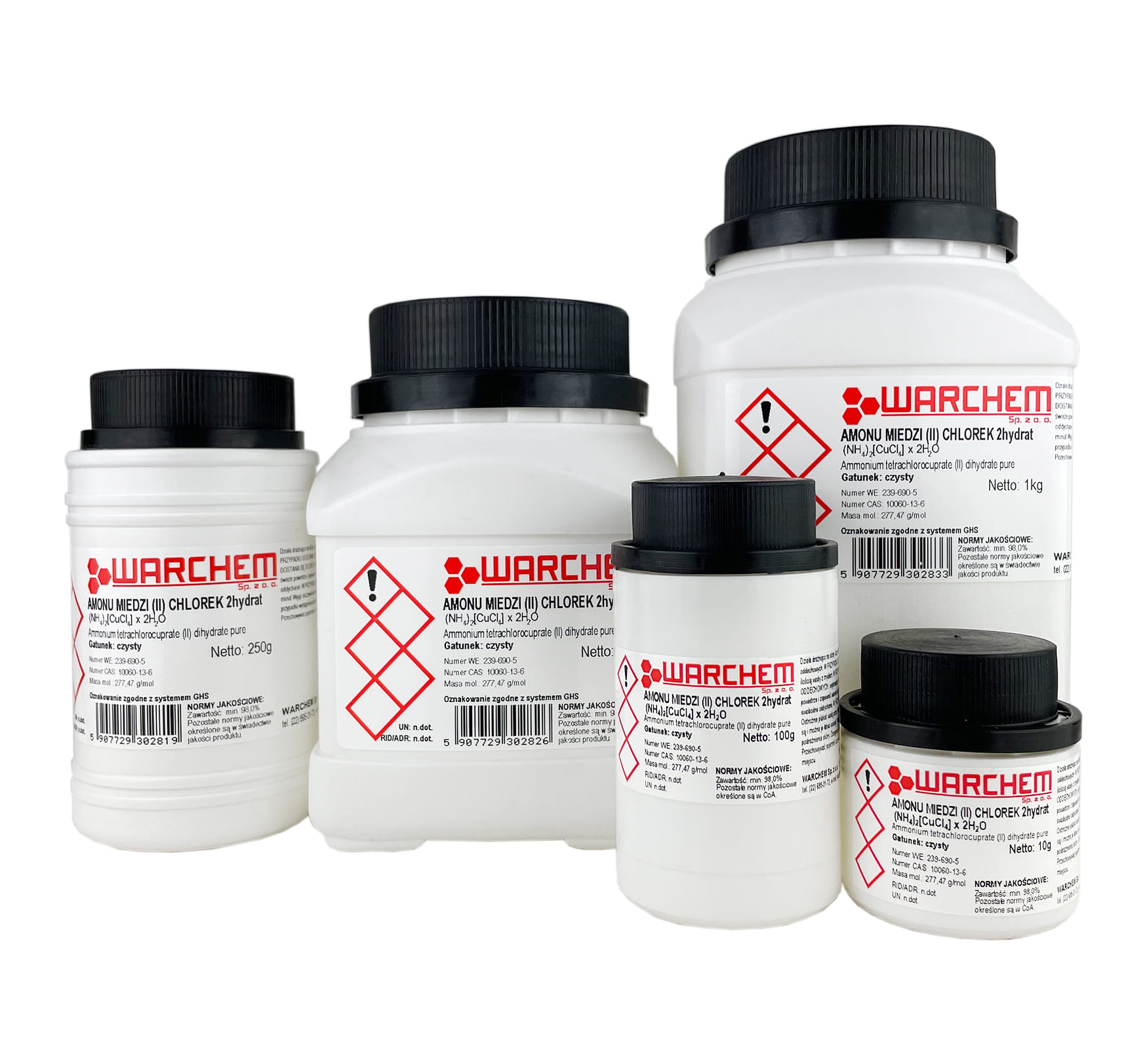 KUPFER(II)AMMONIUMCHLORID 2hydrat – rein 10g WARCHEM