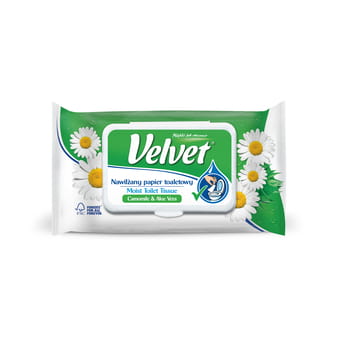 Nasses Toilettenpapier Velvet Kamille und Aloe 42St.