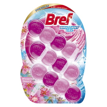 Toilettenanhänger Bref Brilliant Gel Spring Rain 3x42g