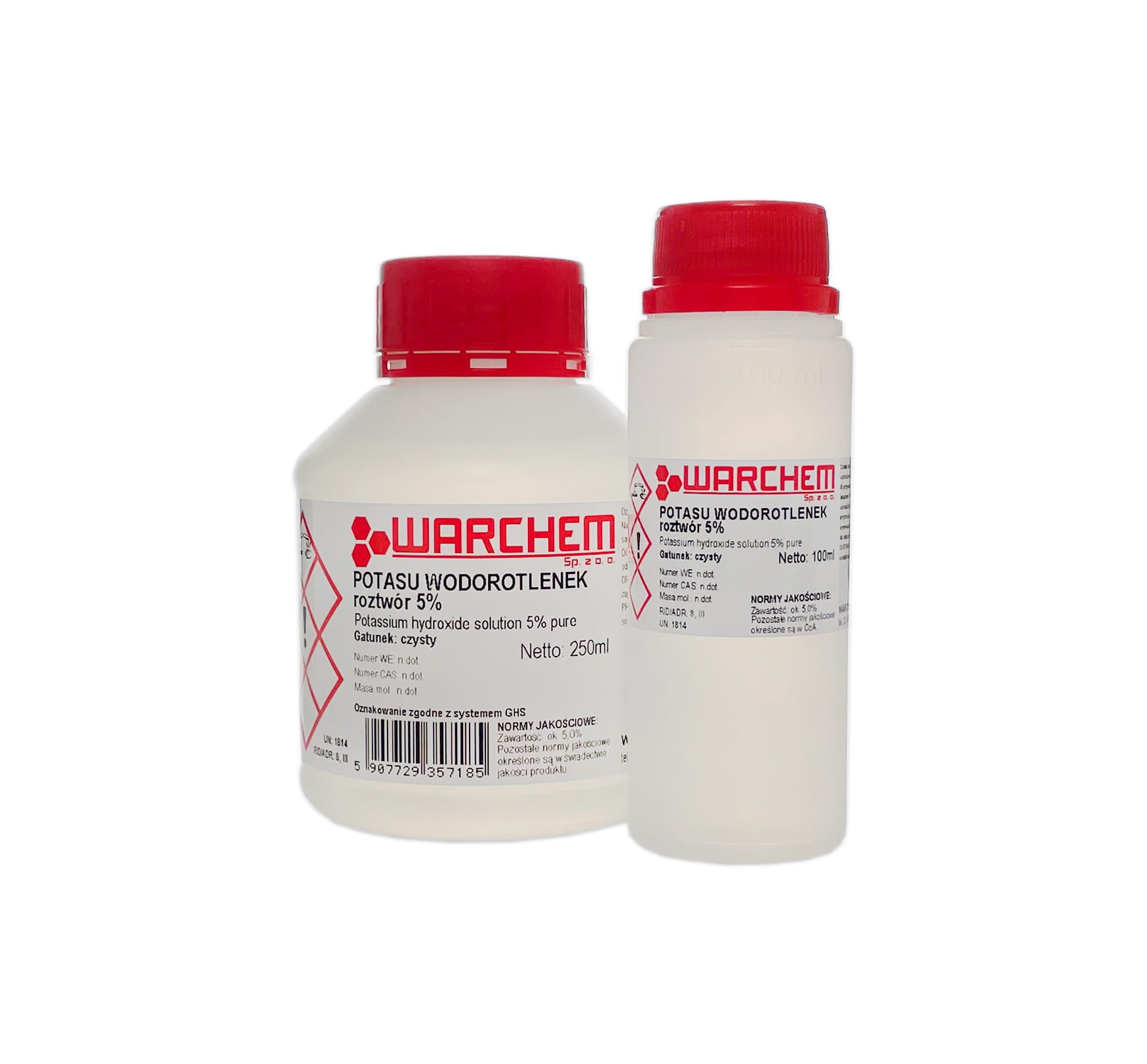 KALIUMHYDROXID-Lösung 5 % - rein 100 ml WARCHEM