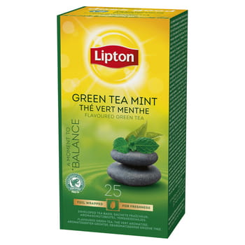 Klassischer Grüntee-Minze-Lipton, 25 Umschläge x 1,6 g