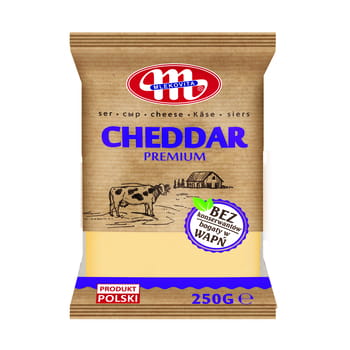 Cheddar-Käse in einem Stück Mlekovita 250g