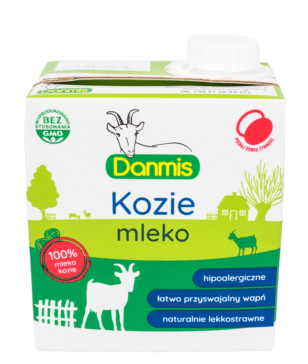 Hoch pasteurisierte Ziegenmilch Danmis 500 ml