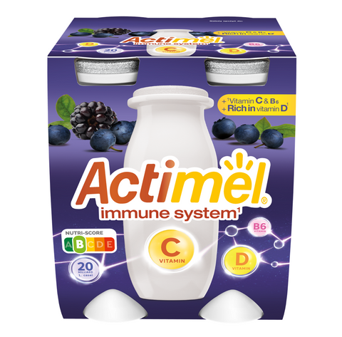 Actimel Blaubeer-Brombeere mit Vit. C 4x100g