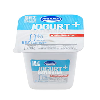 Naturjoghurt mit hohem Proteingehalt, 0 % Fett, laktosefrei, 180 g Maluta