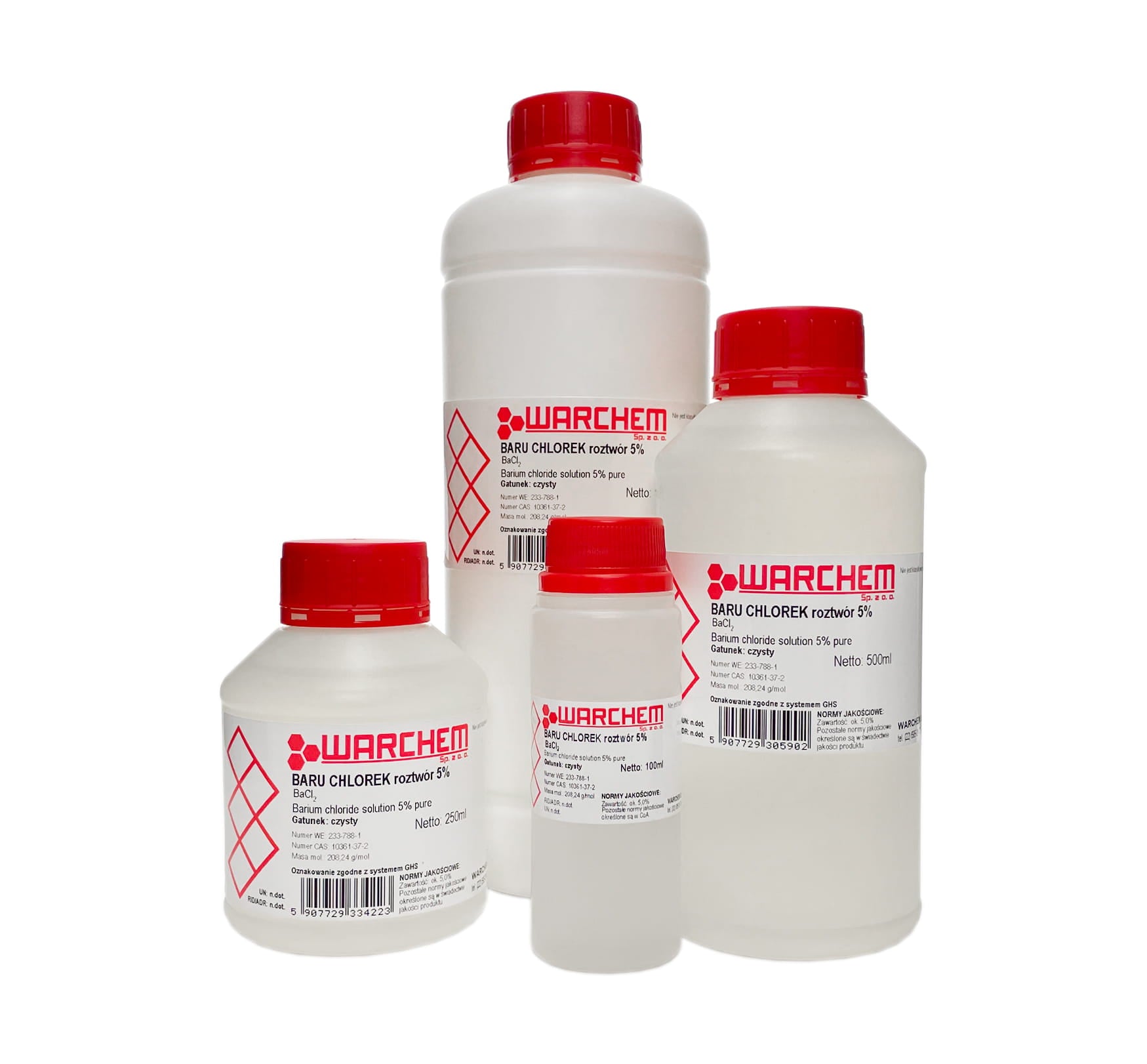 BARIUMCHLORID-Lösung 5 % - rein 100 ml WARCHEM