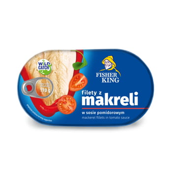 Makrelenfilets in Tomatensauce 170g Fisherking