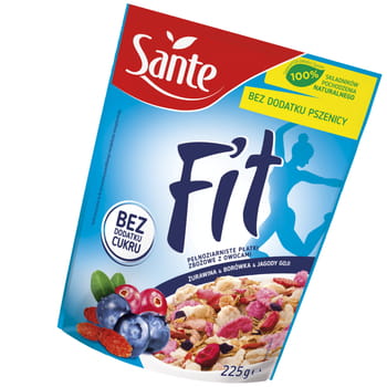 Fit Flocken Cranberry-Blaubeer Goji Sante 225g