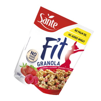 Fit Granola Himbeer-Kirsche ohne Zucker Sante 300g