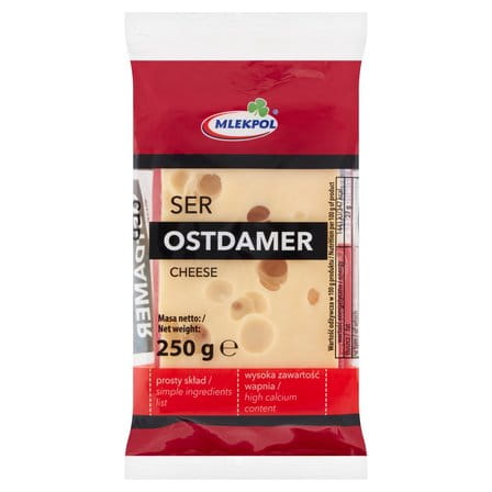 Ostdamer Mlekpol Gelbkäse im Stück 250g