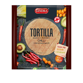 Weizentortilla mit Chili und rotem Pfeffer Sandra 4 Stk. 240g