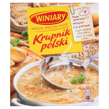 Unsere polnische Spezialität Krupnik-Suppe Winiary 59g