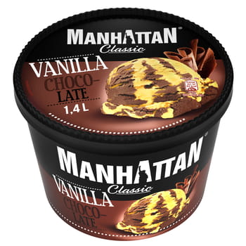 Vanille-Schokoladen-Manhattan-Eis 1,4l