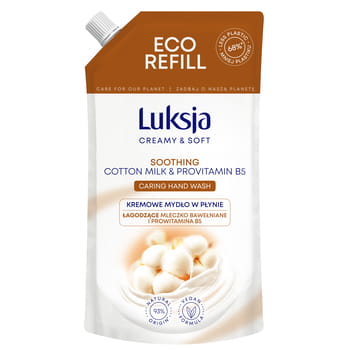 Flüssigseife Luksja Creamy&Soft aus Baumwollmilch und Provitamin B5 400 ml