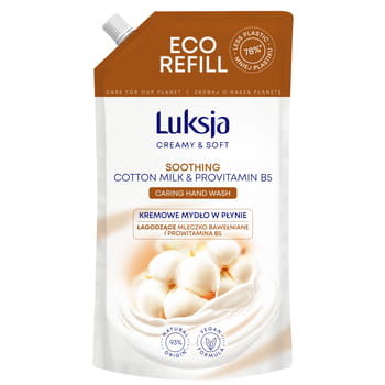 Flüssigseife Luksja Creamy&Soft Baumwollmilch und Provitamin B5 900 ml