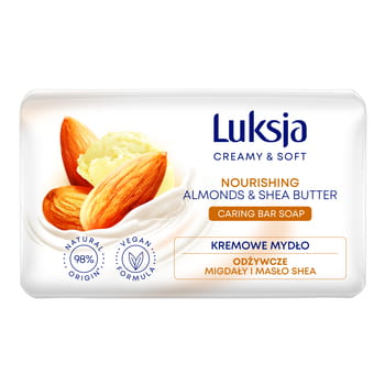 Luksja Creamy&Soft Stück Seife Mandeln und Sheabutter 90g