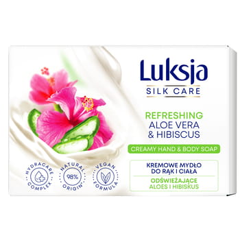 Luksja Silk Care Stückseife Aloe und Hibiskus 100g