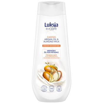 Cremiges Duschgel Luksja Silk Care Arganöl und Mandelmilch 500 ml