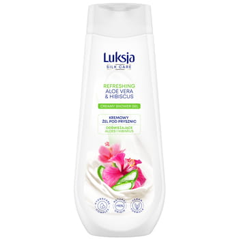 Cremiges Duschgel Luksja Silk Care Aloe und Hibiskus 500 ml