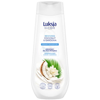 Cremiges Duschgel Luksja Silk Care Kokosnuss und Gardenie 500 ml