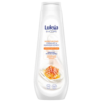 Cremiges Schaumbad Luksja Silk Care Joghurt und Manukahonig 900 ml