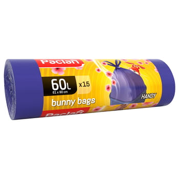 Duftende Müllbeutel 60l Paclan Bunny Bugs 15 Stk.