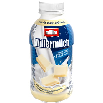 Milchgetränk Müllermilch weißer Schokoladengeschmack 400g