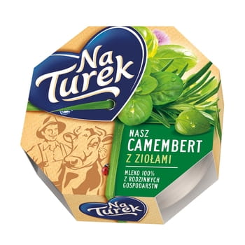 Camembertkäse Naturek mit Kräutern Turek 120g