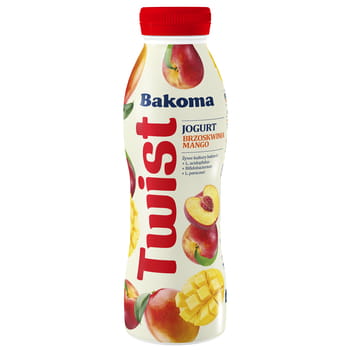 Trinkjoghurt Twist Pfirsich-Mango Bakoma 380g