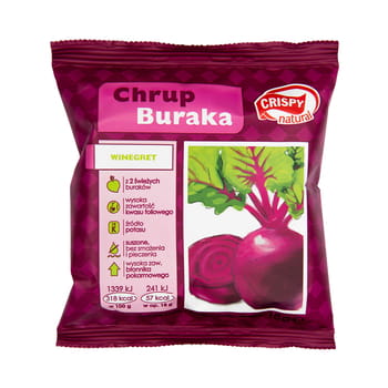 Knusprige natürliche Rote-Bete-Chips 18g