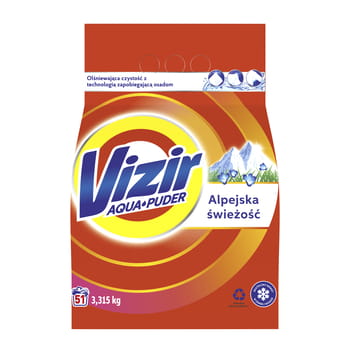 Vizir Aqua Powder Waschpulver, 3,315 kg, 51 Waschgänge