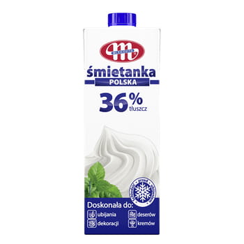 Polnische UHT-Creme 36 % Fett Mlekovita 1l