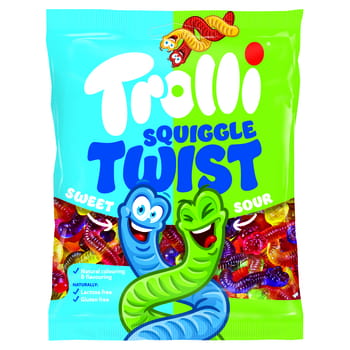 Trolli Squiggle Twist Gummibärchen mit Fruchtgeschmack, 100 g