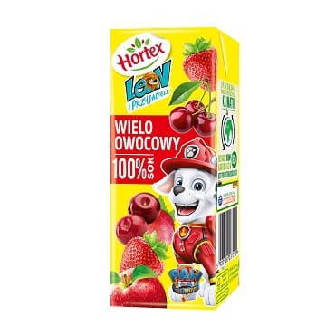 Leon-Saft 100 % Multifrucht Hortex Karton mit Trinkhalm 200 ml