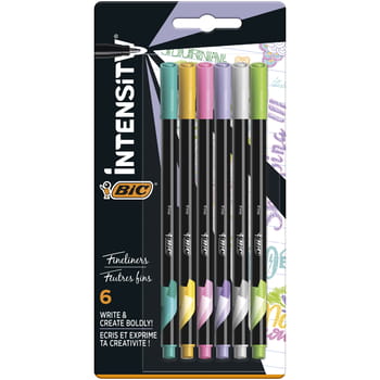 Fineliner-Blister mit 6 BIC Intensity Fine Pastel