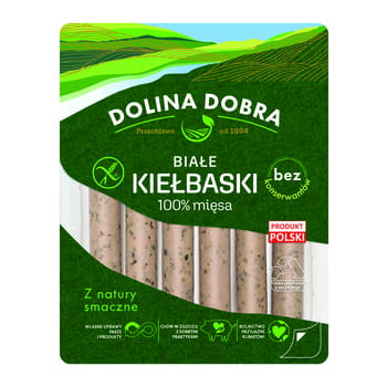 Weißwürste 100 % Fleisch ohne Konservierungsstoffe Dolina Dobra 250g