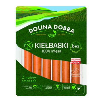 Würste 100 % Fleisch ohne Konservierungsstoffe Dolina Dobra 250g