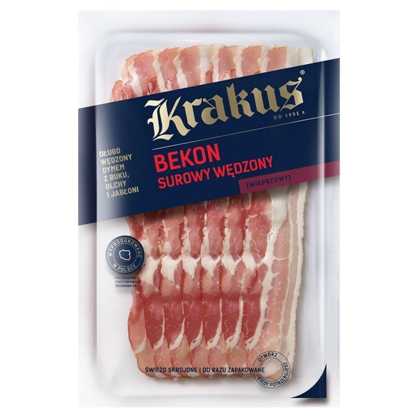 Roher geräucherter Speck Krakus 100g