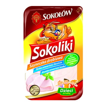 Geflügelschinken Sokoliki Sokołów 100g