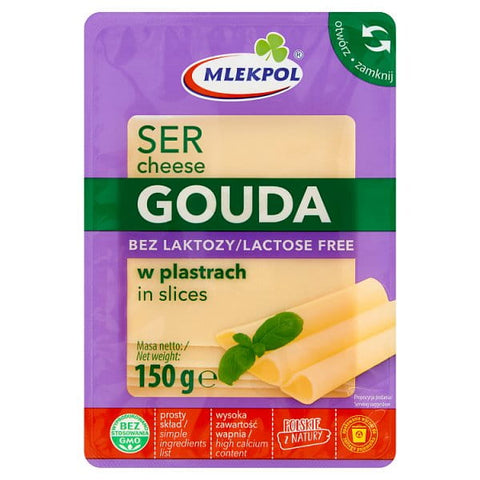 Gouda-Käse ohne Laktose, Scheiben 150g Mlekpol