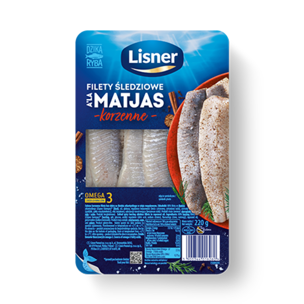 Atlantische Heringsfilets a'la Matjas gewürzt Lisner 220g