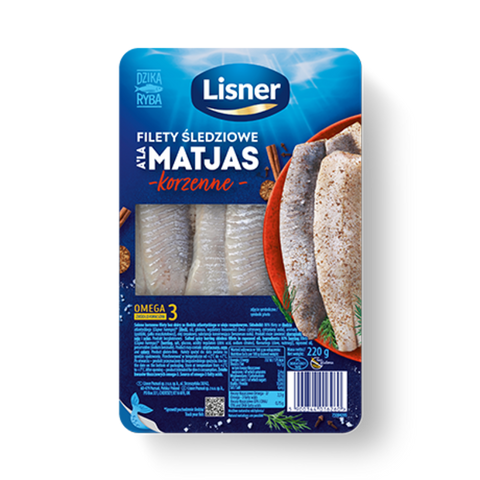 Atlantische Heringsfilets a'la Matjas gewürzt Lisner 220g