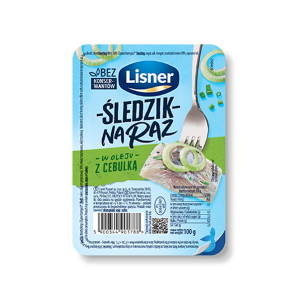 Hering mit Zwiebeln Lisner 100g